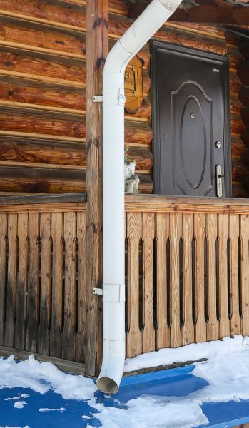 Porch Downspout Installation in Fond Du Lac